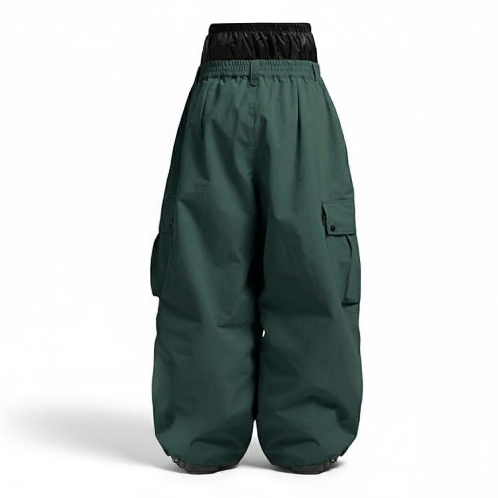 Baggy Insulated Waterproof Snowboard Pants For Winter Sports