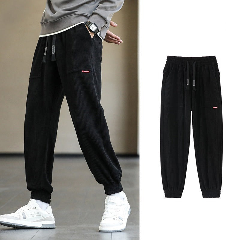 Men's Corduroy Loose Casual Baggy Joggers Pants-Legletic