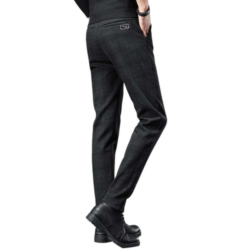 Plaid Work Stretch Pants For Men-Legletic