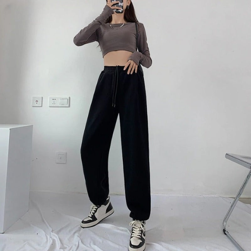 Women's High Waist Casual Joggers-Legletic