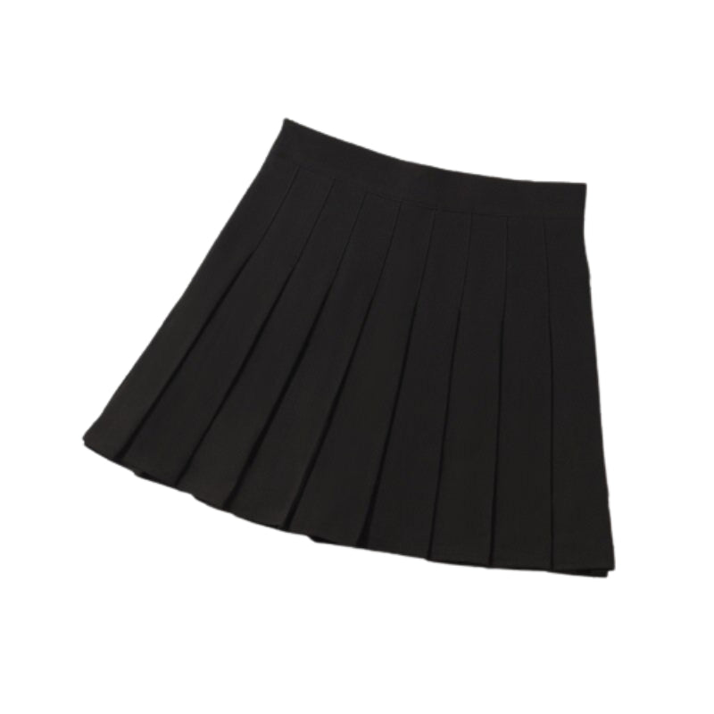 High Waist Mini Pleated Skirt-Legletic