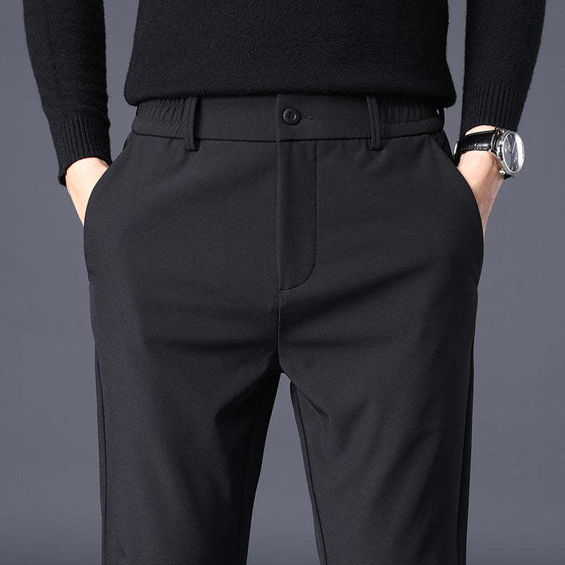 Men's Stretchable Slim Fit Elastic Waist Casual Pants