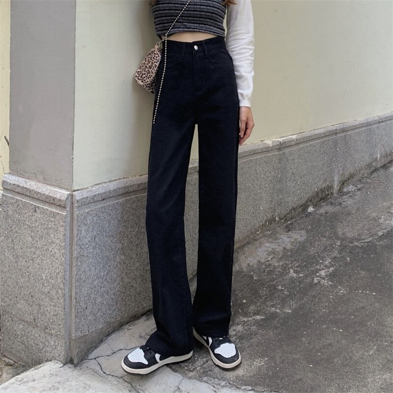 Wide High Waisted Cowboy Pants For Women-Legletic