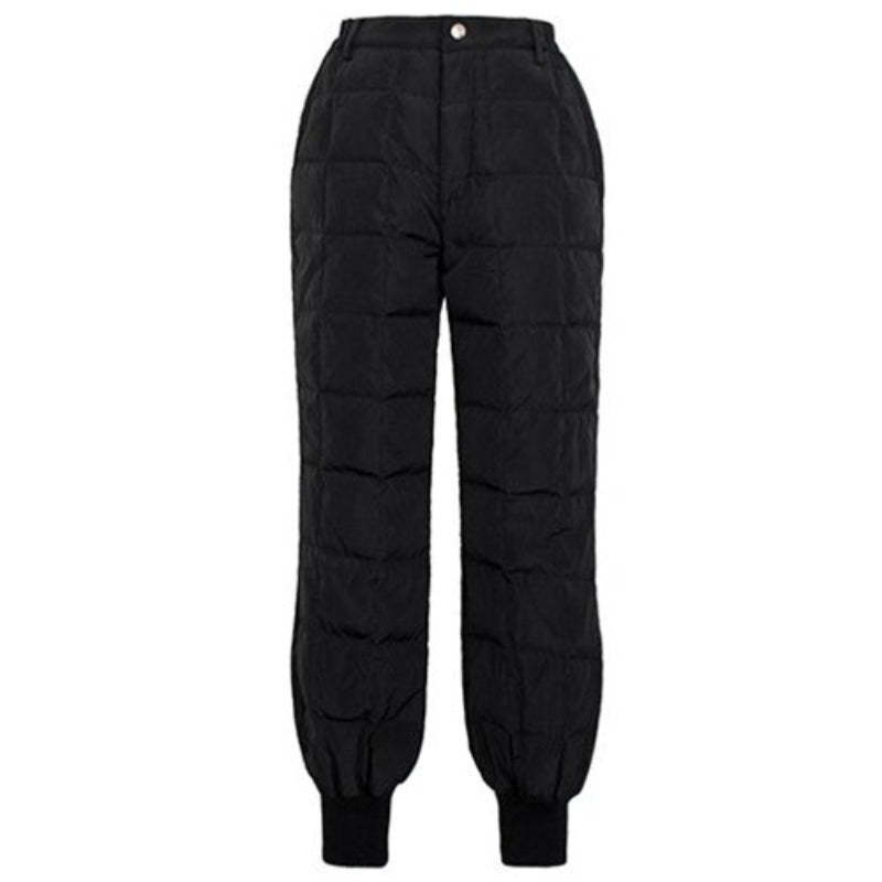 Women High-Waist Thick Duck Down Pants-Legletic