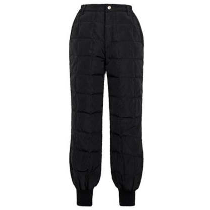 Women High-Waist Thick Duck Down Pants-Legletic