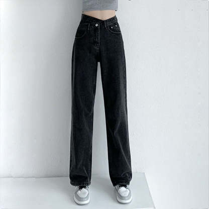 Women's Wide-Legged Mom Jeans-Legletic