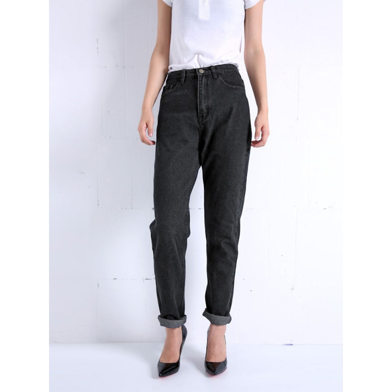 Women's Vintage High Waist Boyfriend Jeans-Legletic