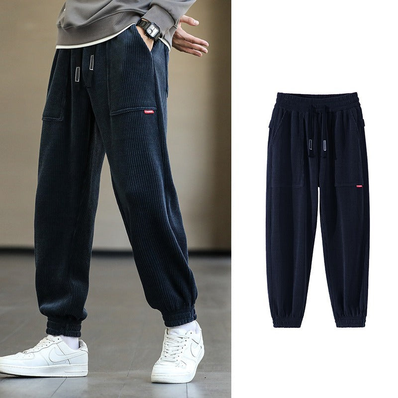Men's Corduroy Loose Casual Baggy Joggers Pants-Legletic
