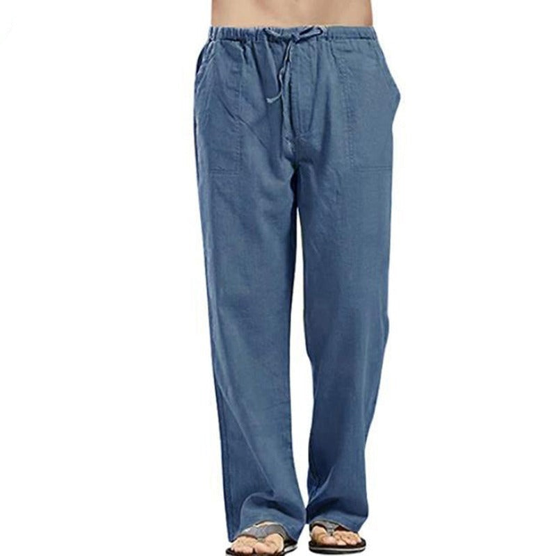 Linen Wide Oversize Streetwear Casual Pants-Legletic