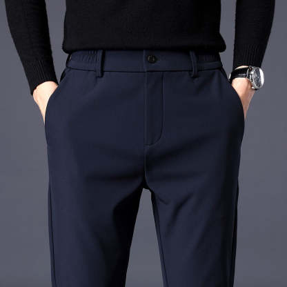 Men's Stretchable Slim Fit Elastic Waist Casual Pants