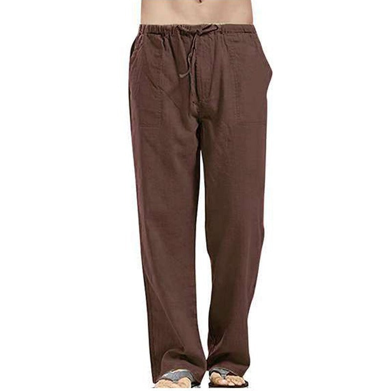 Linen Wide Oversize Streetwear Casual Pants-Legletic