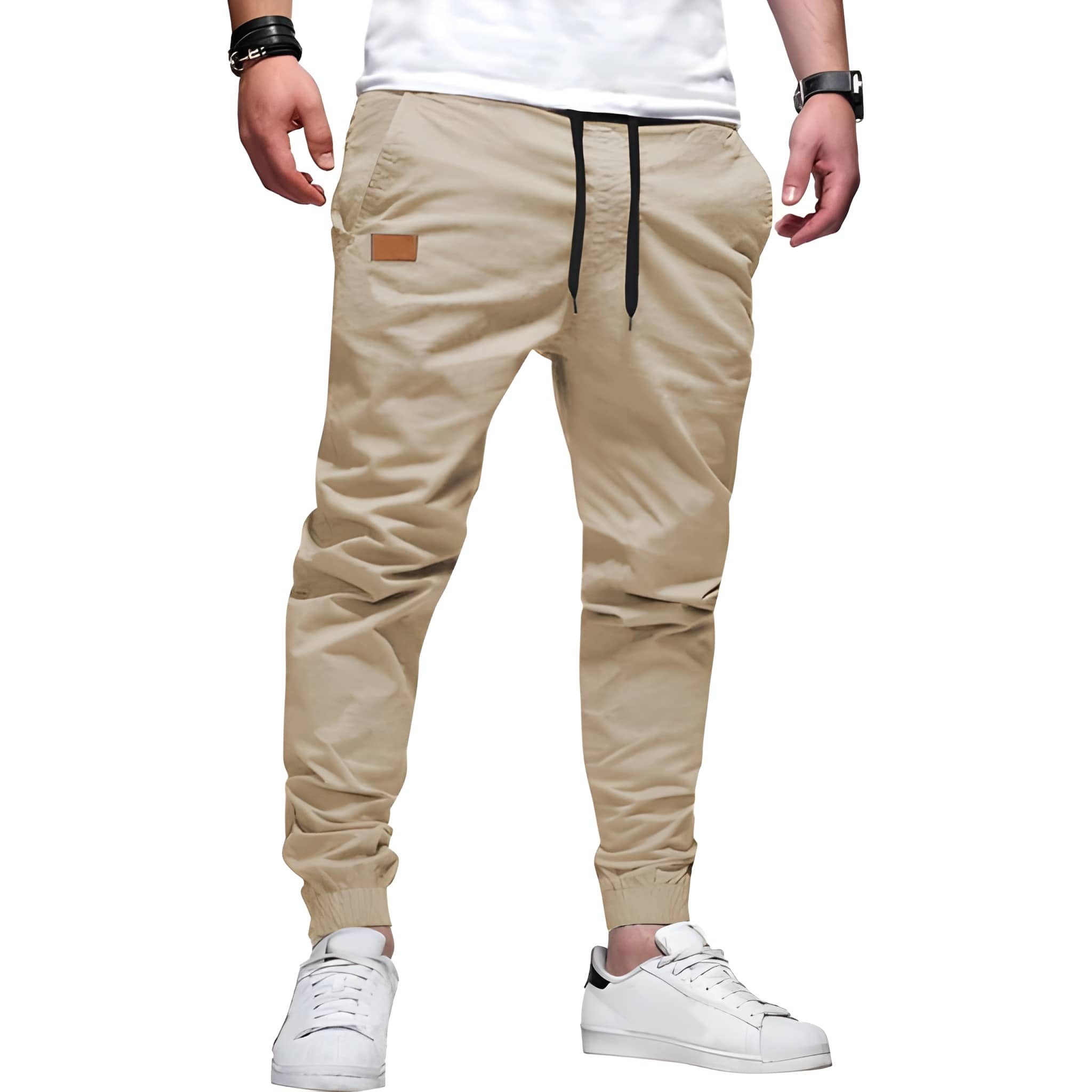 Casual Chino Cargo Joggers Pants For Men