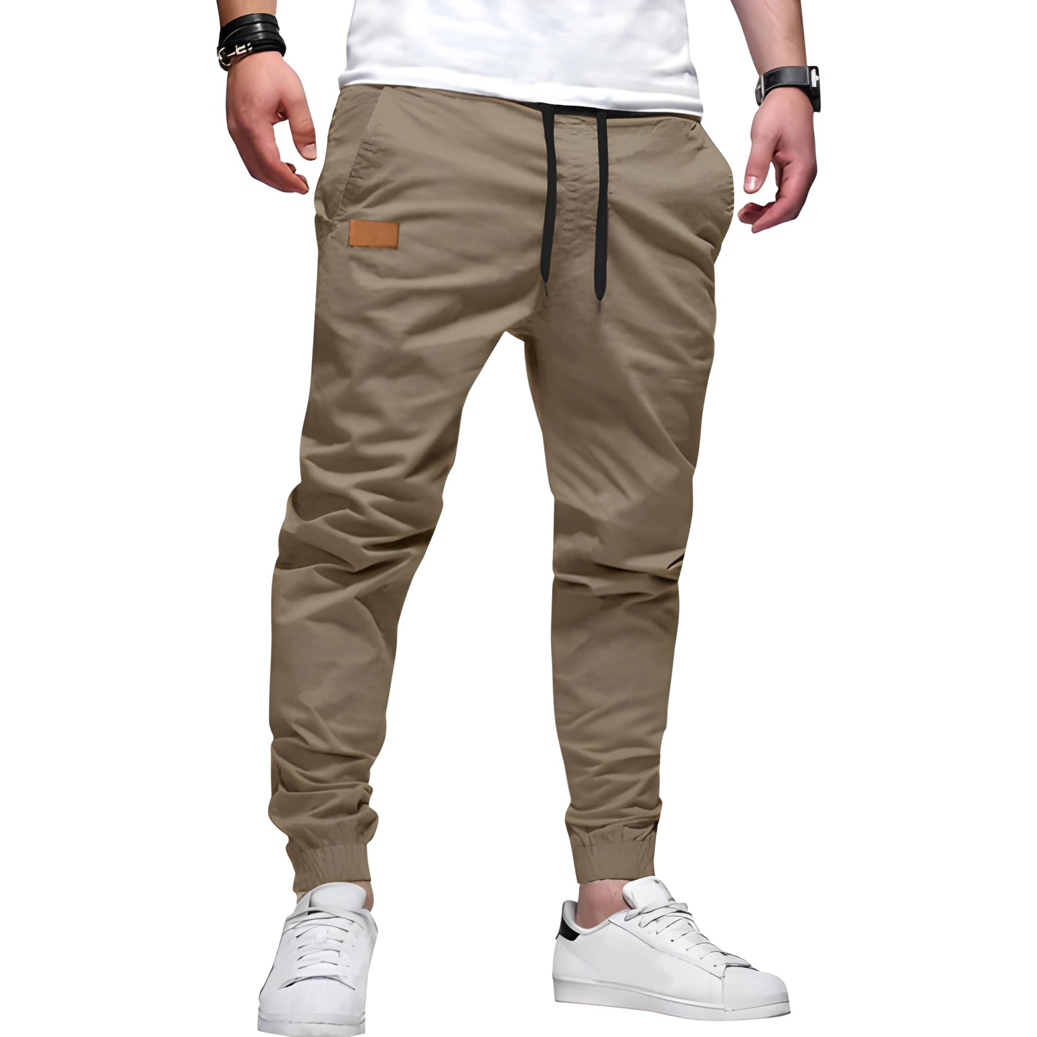 Casual Chino Cargo Joggers Pants For Men