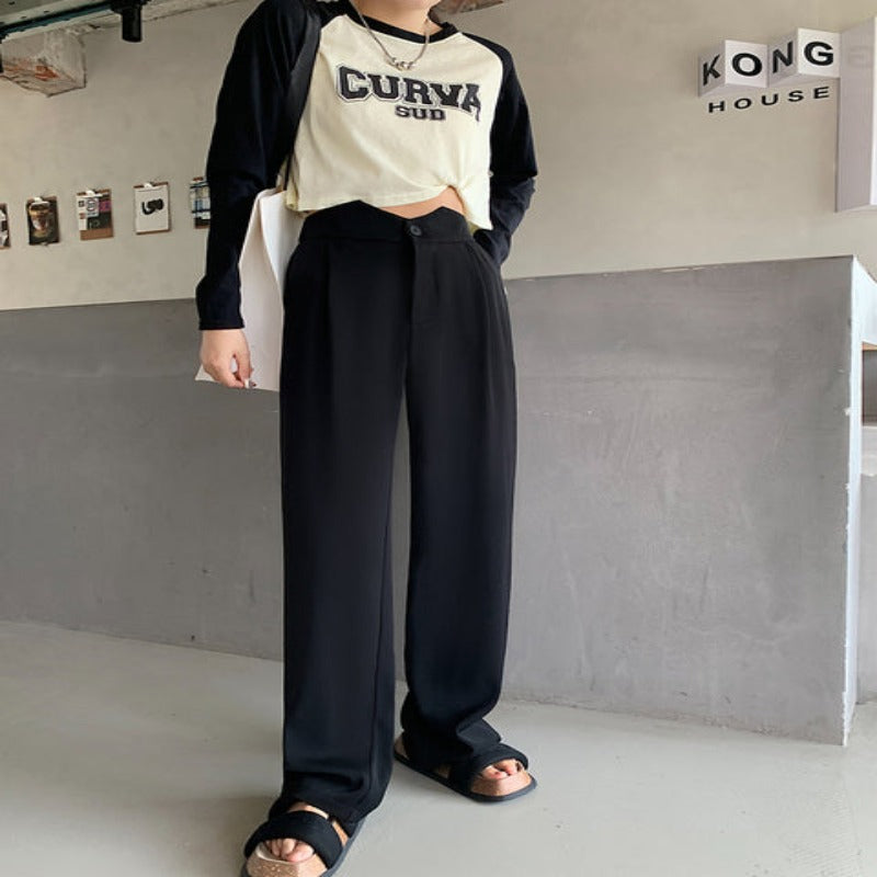 Casual Loose Fit High Waist Wide Leg Pants For Women-Legletic