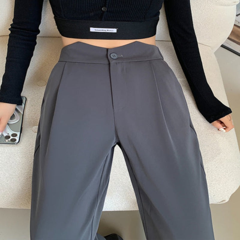 Casual Loose Fit High Waist Wide Leg Pants For Women-Legletic