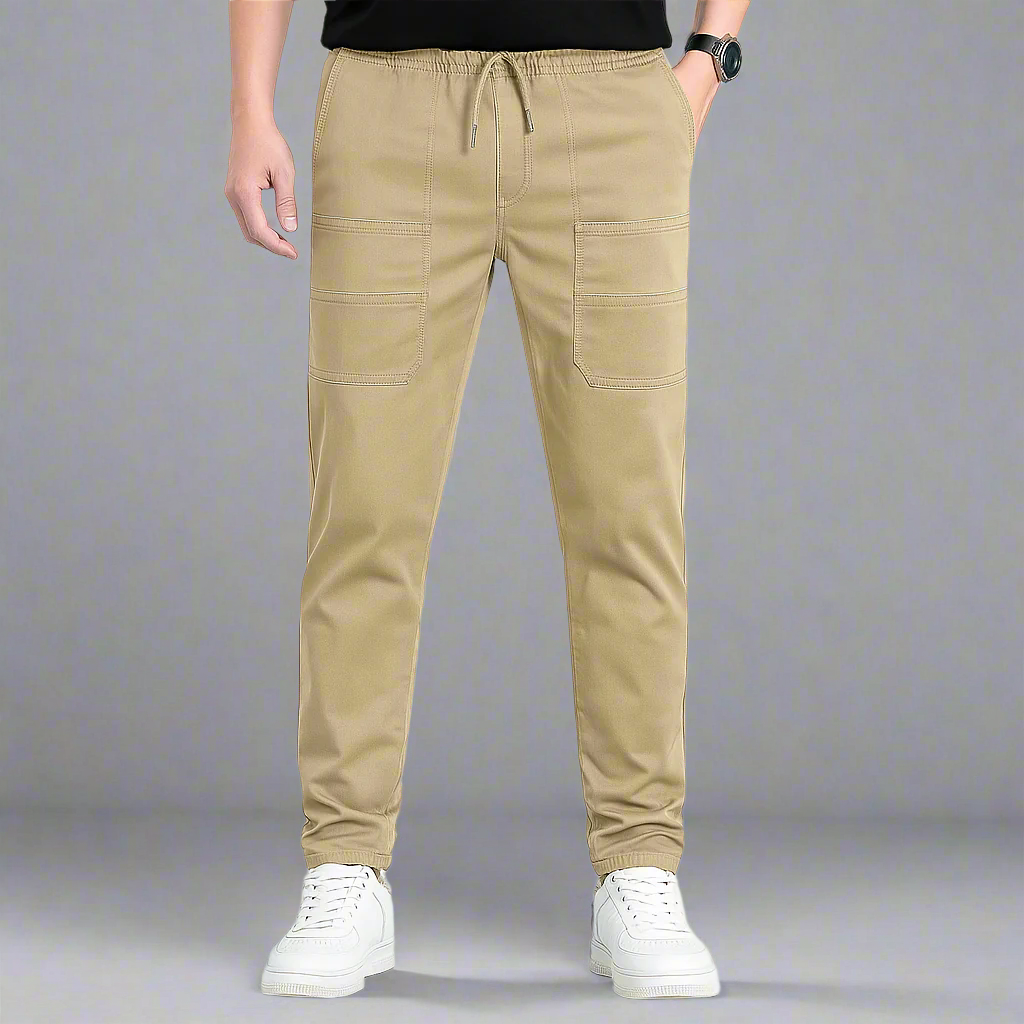 Quick Dry Stretch Cargo Pants With Multi  Pocket Design-Legletic