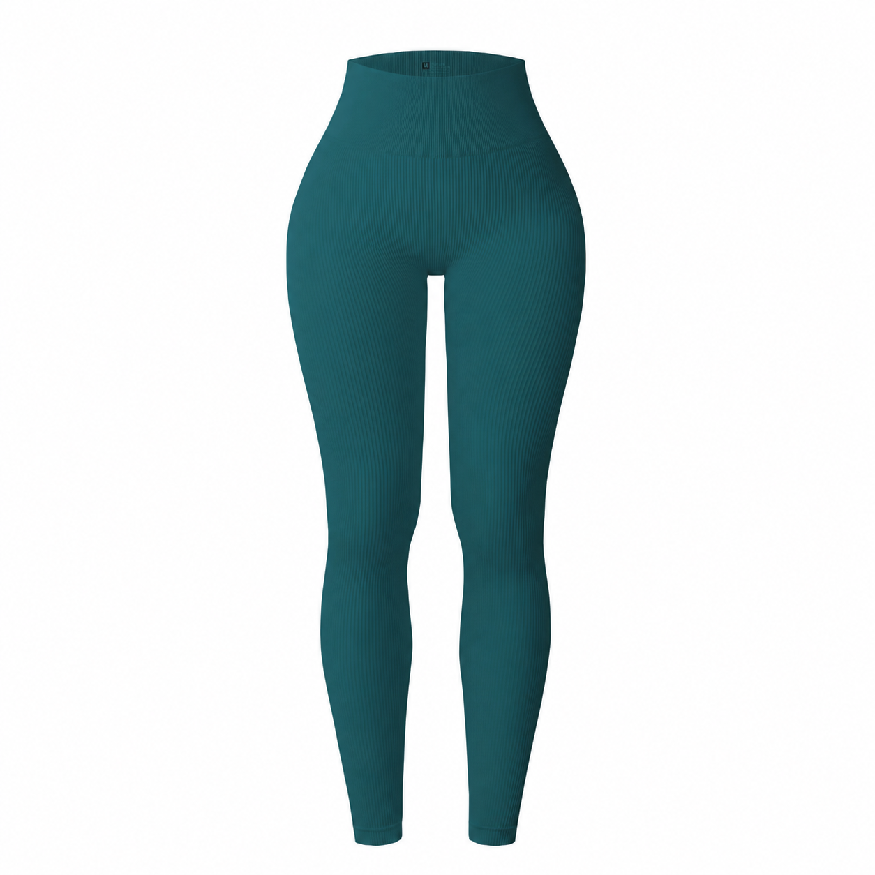 Ribbed High Rise Stretchable Yoga Leggings