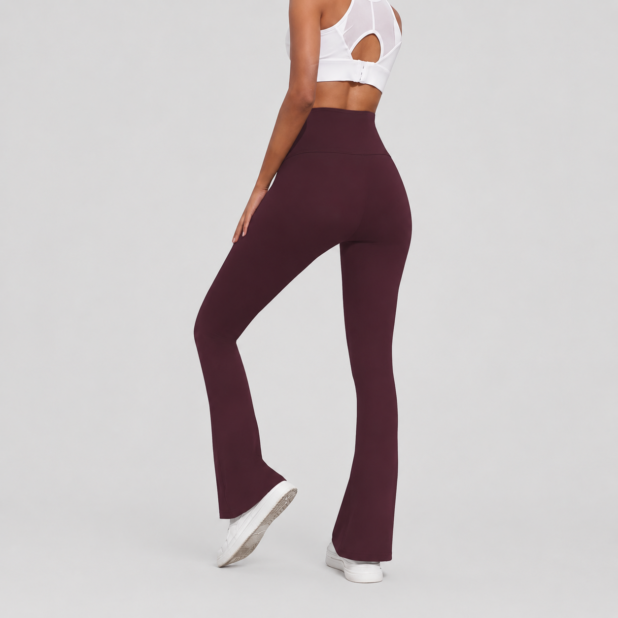 High Rise Flare Bootcut Stretchable Pants