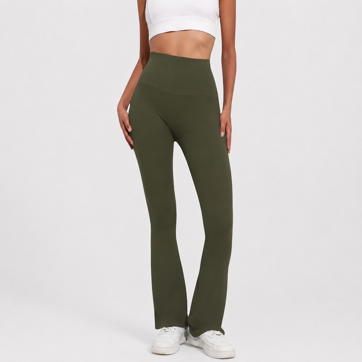 High Rise Flare Bootcut Stretchable Pants