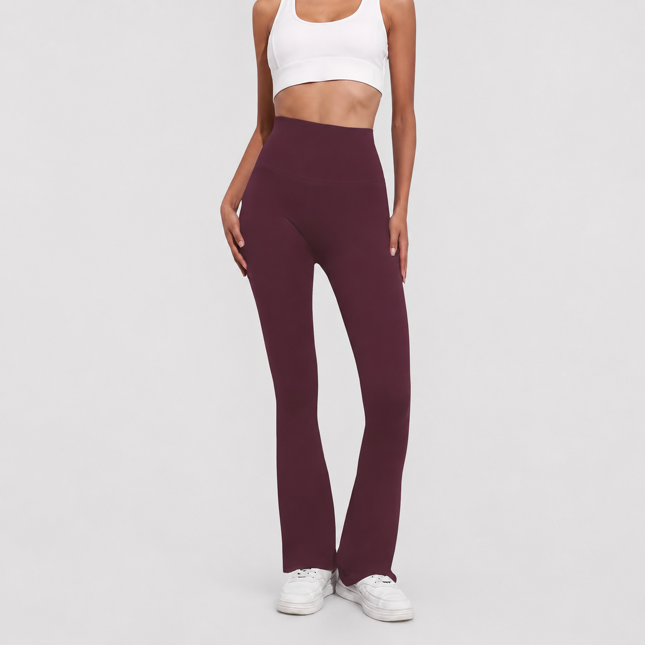 High Rise Flare Bootcut Stretchable Pants