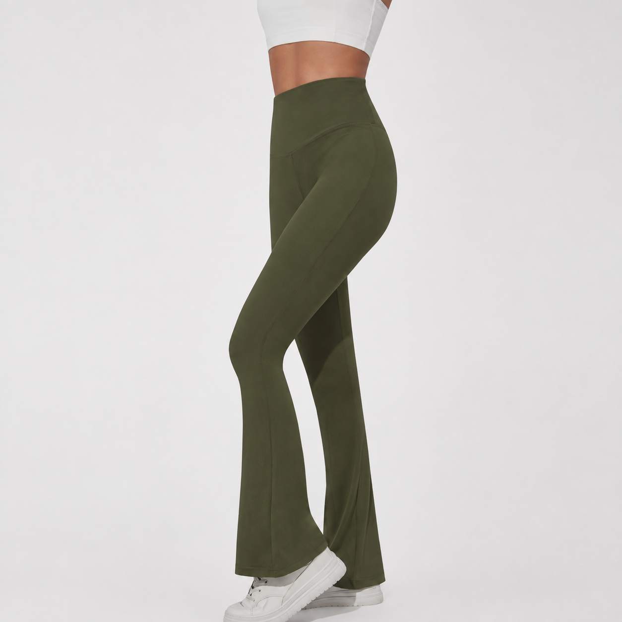 High Rise Flare Bootcut Stretchable Pants