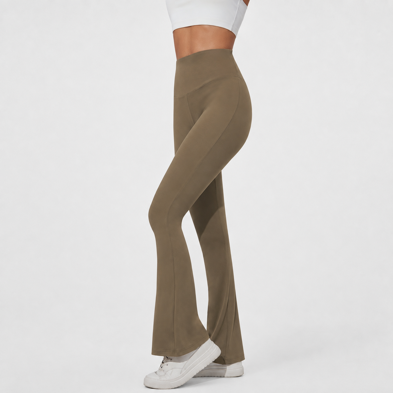 High Rise Flare Bootcut Stretchable Pants