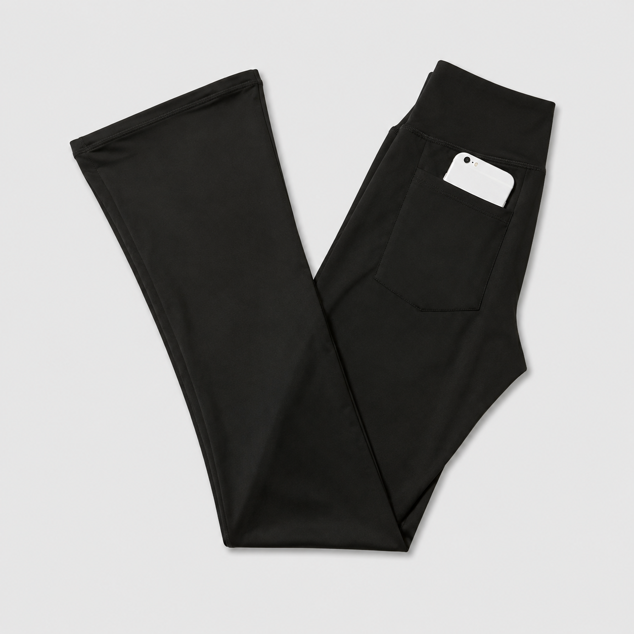 Casual Flared Yoga Leggings With Pockets For Women
