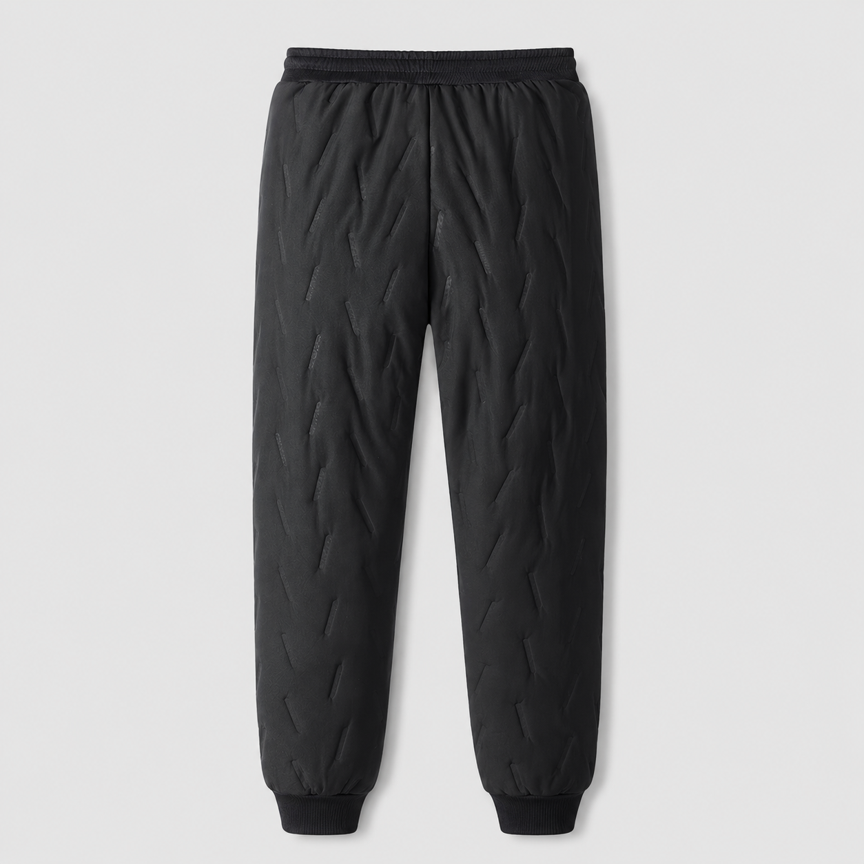 Fleece Lined Thermal Jogger Pants With Drawstring And Zipper Pocket For Men