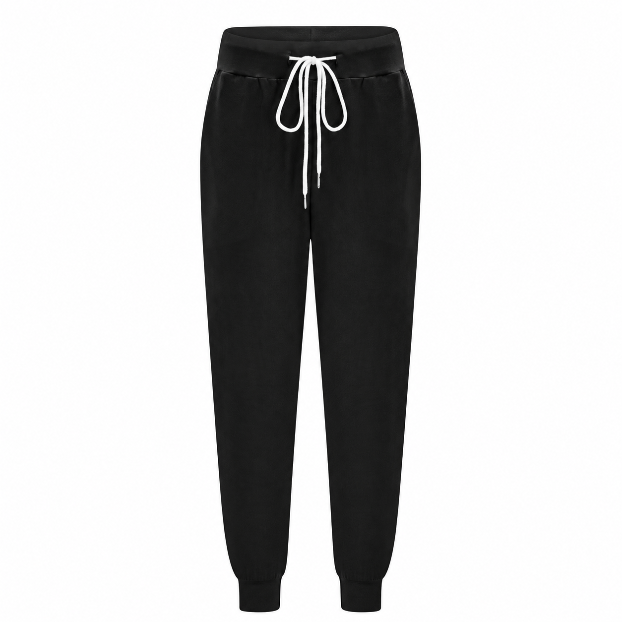 Casual Tapered Pants With Drawstring For Women