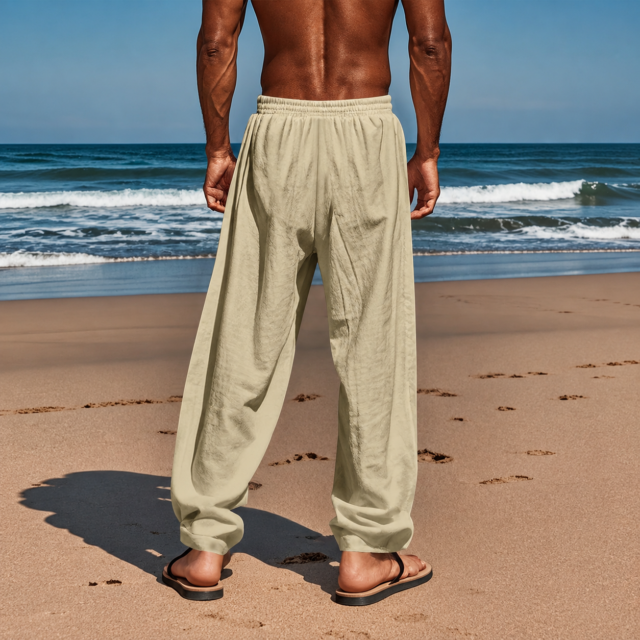 Casual Lightweight Linen Pants For Men