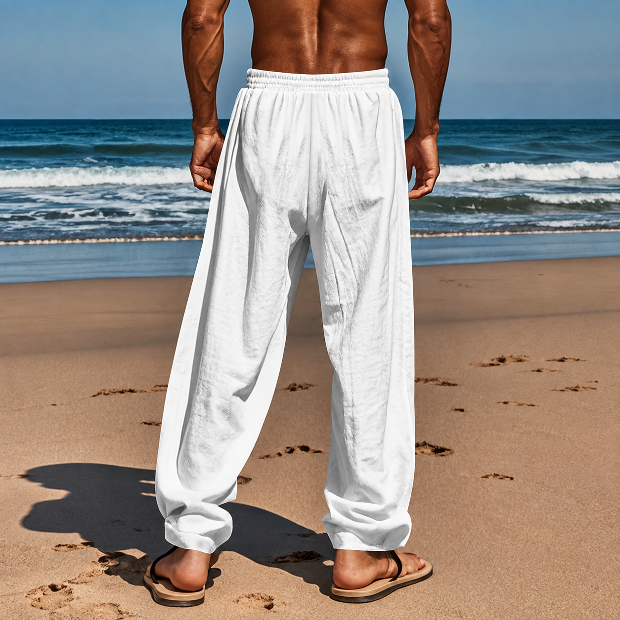 Casual Lightweight Linen Pants For Men