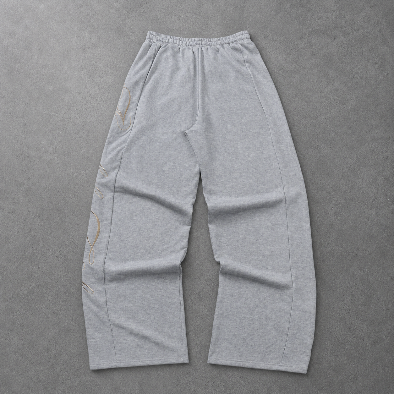Loose Fit Embroidered Sweatpants For Men