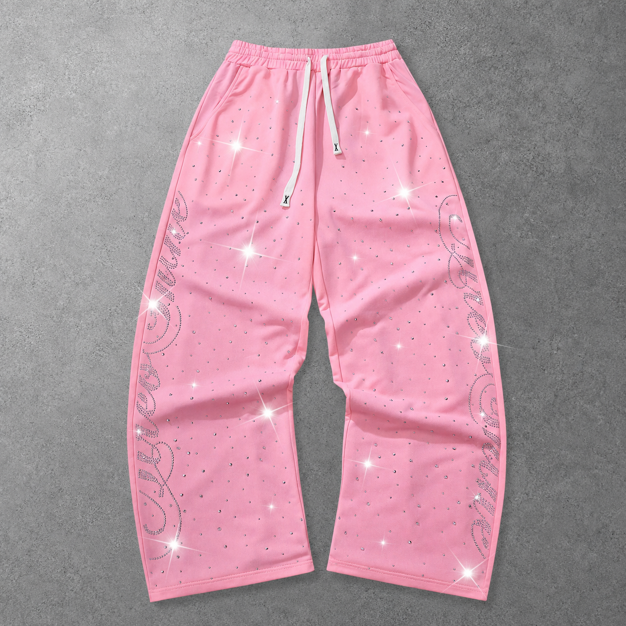 Loose Fit Embroidered Sweatpants For Men