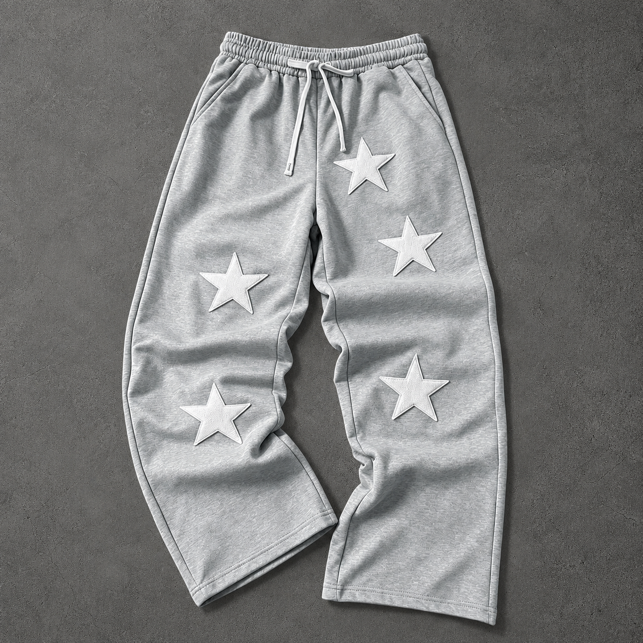 Loose Fit Embroidered Sweatpants For Men