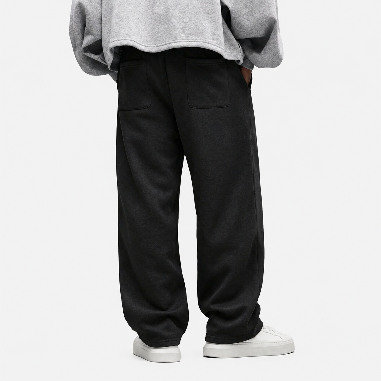 Loose Fit Embroidered Sweatpants For Men