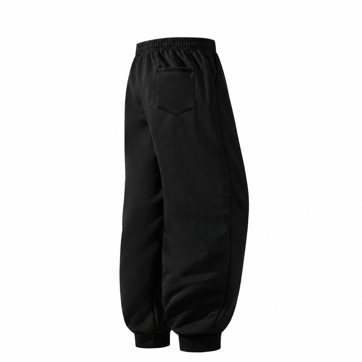 Solid Colored Drawstring Jogger Pants For Men