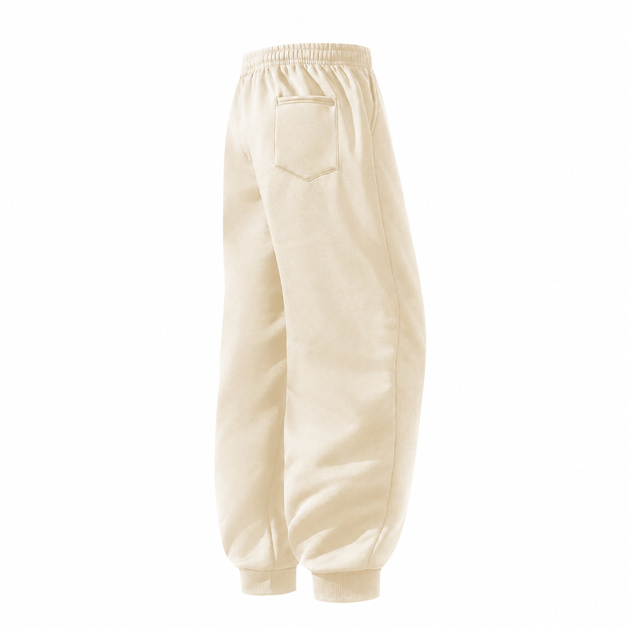 Solid Colored Drawstring Jogger Pants For Men