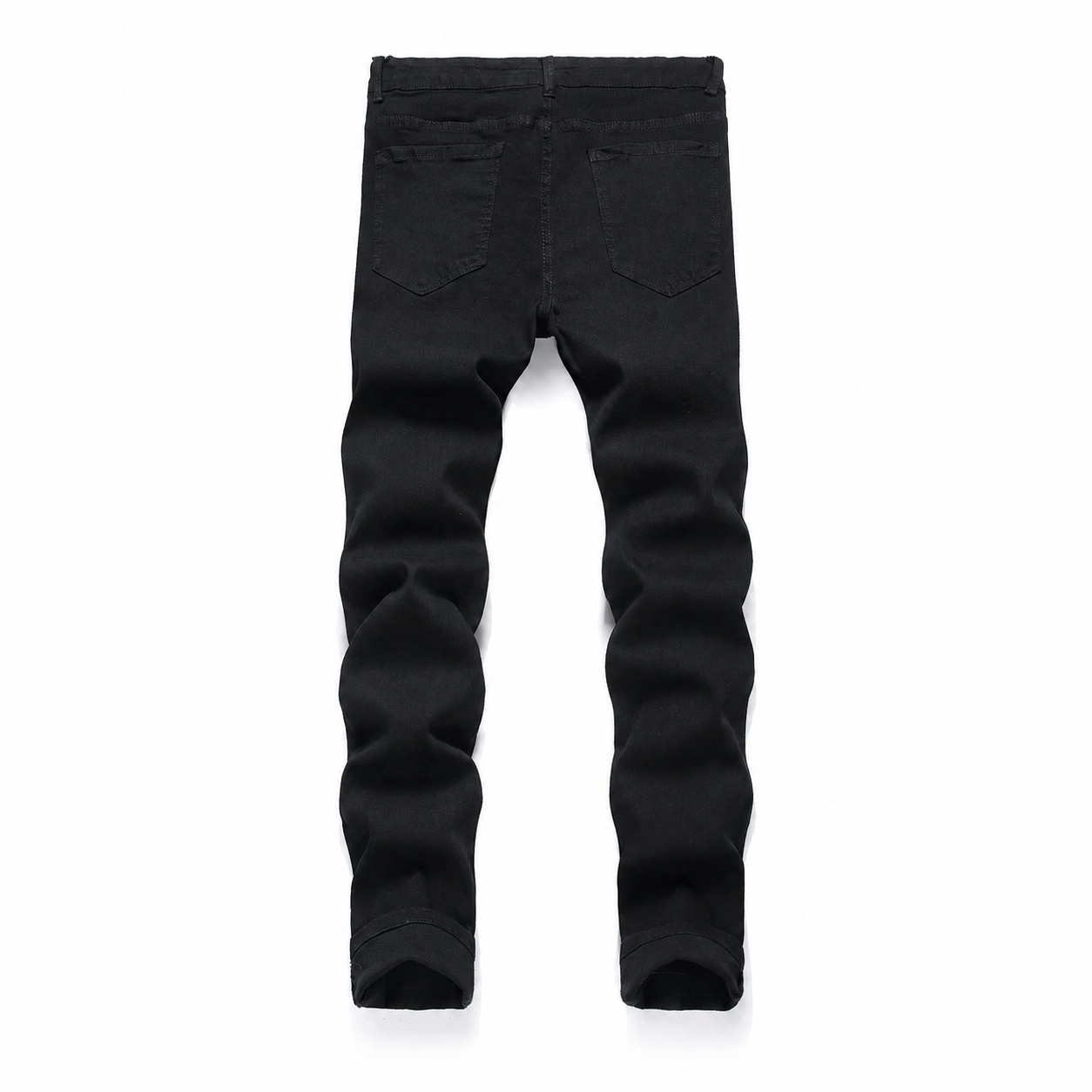 Casual Cotton Slim Jeans Washed Denim Pants For Men