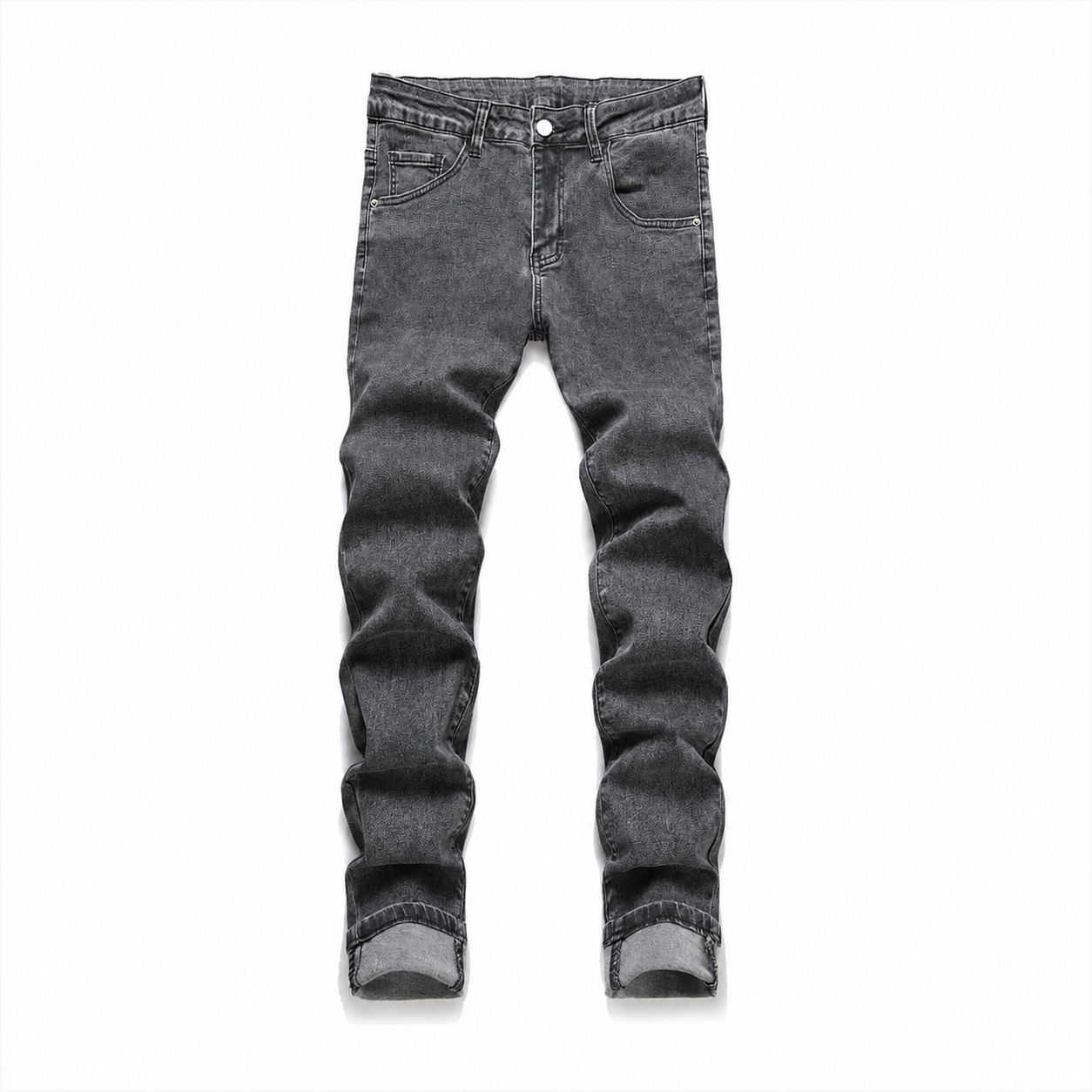 Casual Cotton Slim Jeans Washed Denim Pants For Men