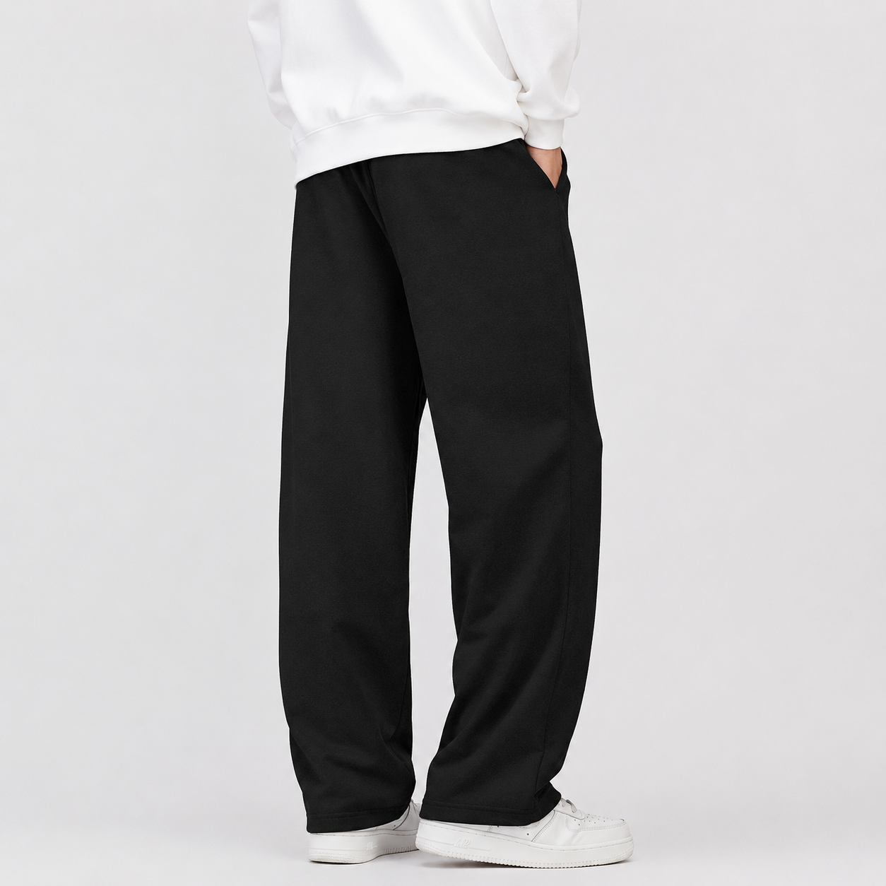 2 Pieces Loose Sports Sweatpants With Drawstring For Men