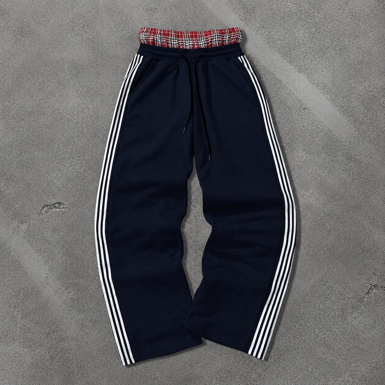 Casual 2 In 1 Thick Knit Streetwear Joggers For Men