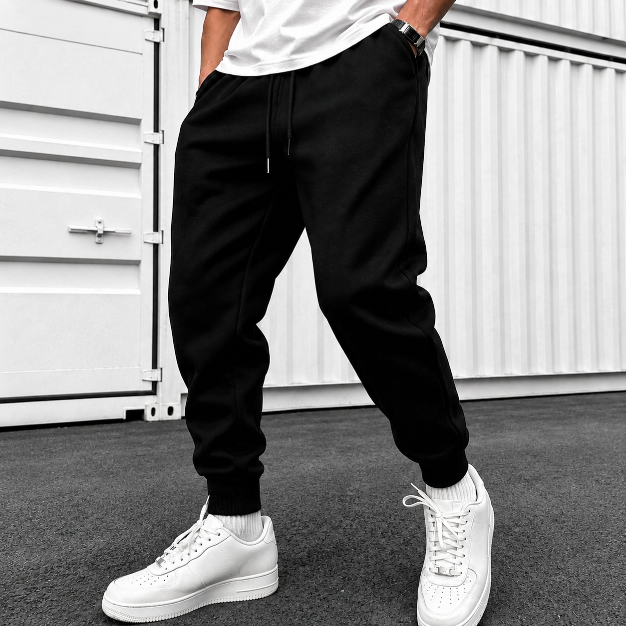 Casual Jogger Sweatpants With Drawstring For Men