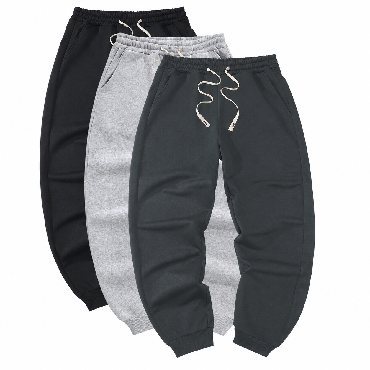 3 Pieces Casual Sweatpants For Workout And Running  For Men
