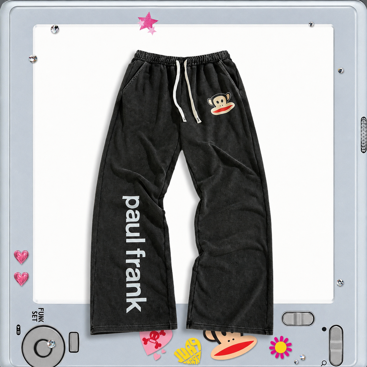 Casual Spring Letter And Cartoon Print Sweatpants For Men