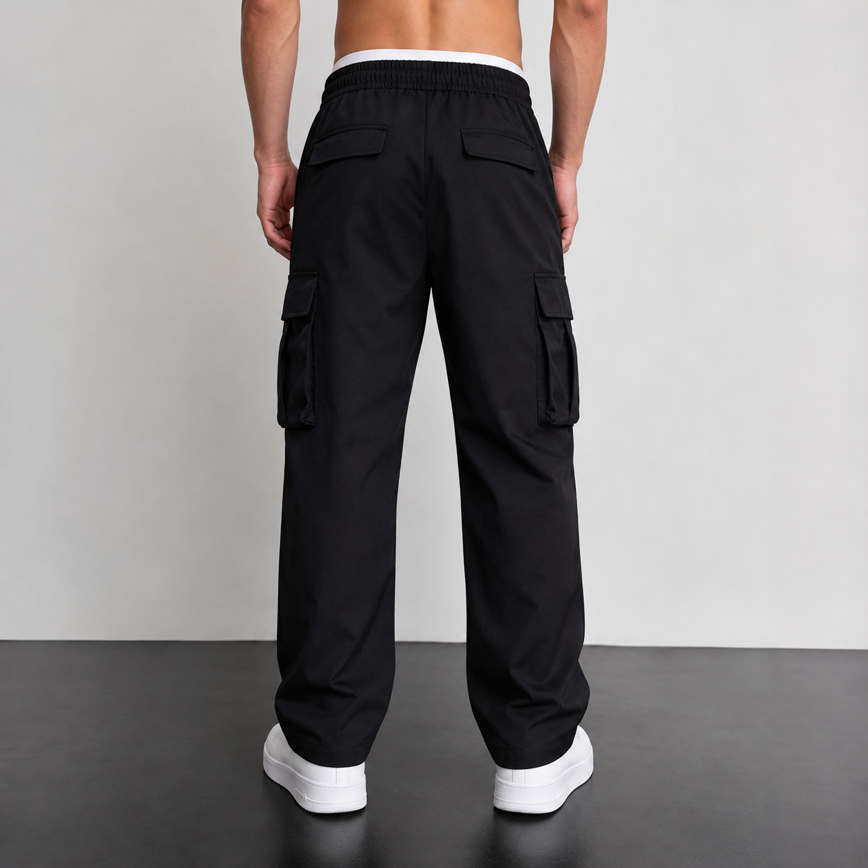 Cargo Outdoor Hiking Pants With Drawstring For Men
