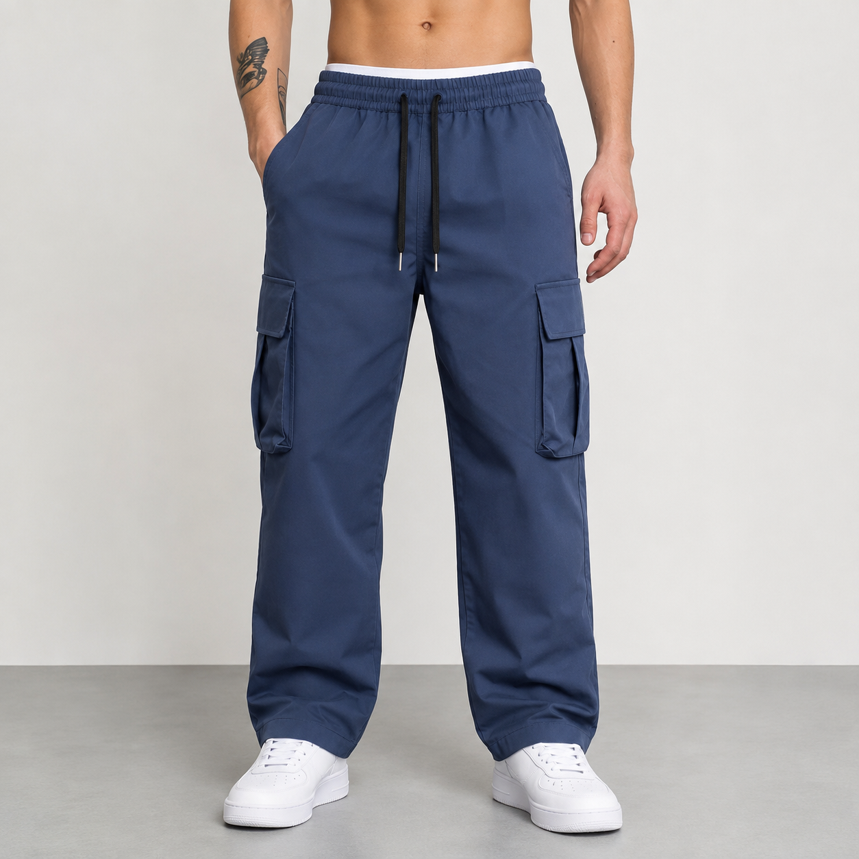 Cargo Outdoor Hiking Pants With Drawstring For Men