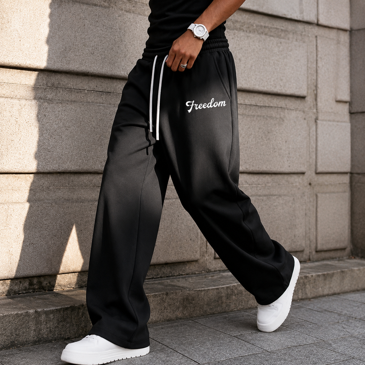 Versatile Casual Wide Loose Sports Sweatpants For Men
