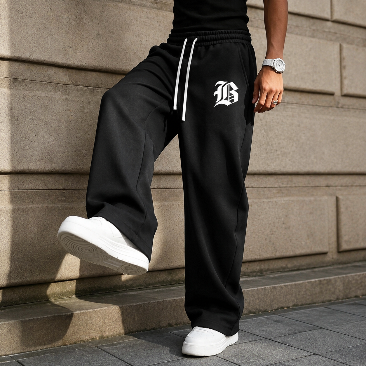 Versatile Casual Wide Loose Sports Sweatpants For Men