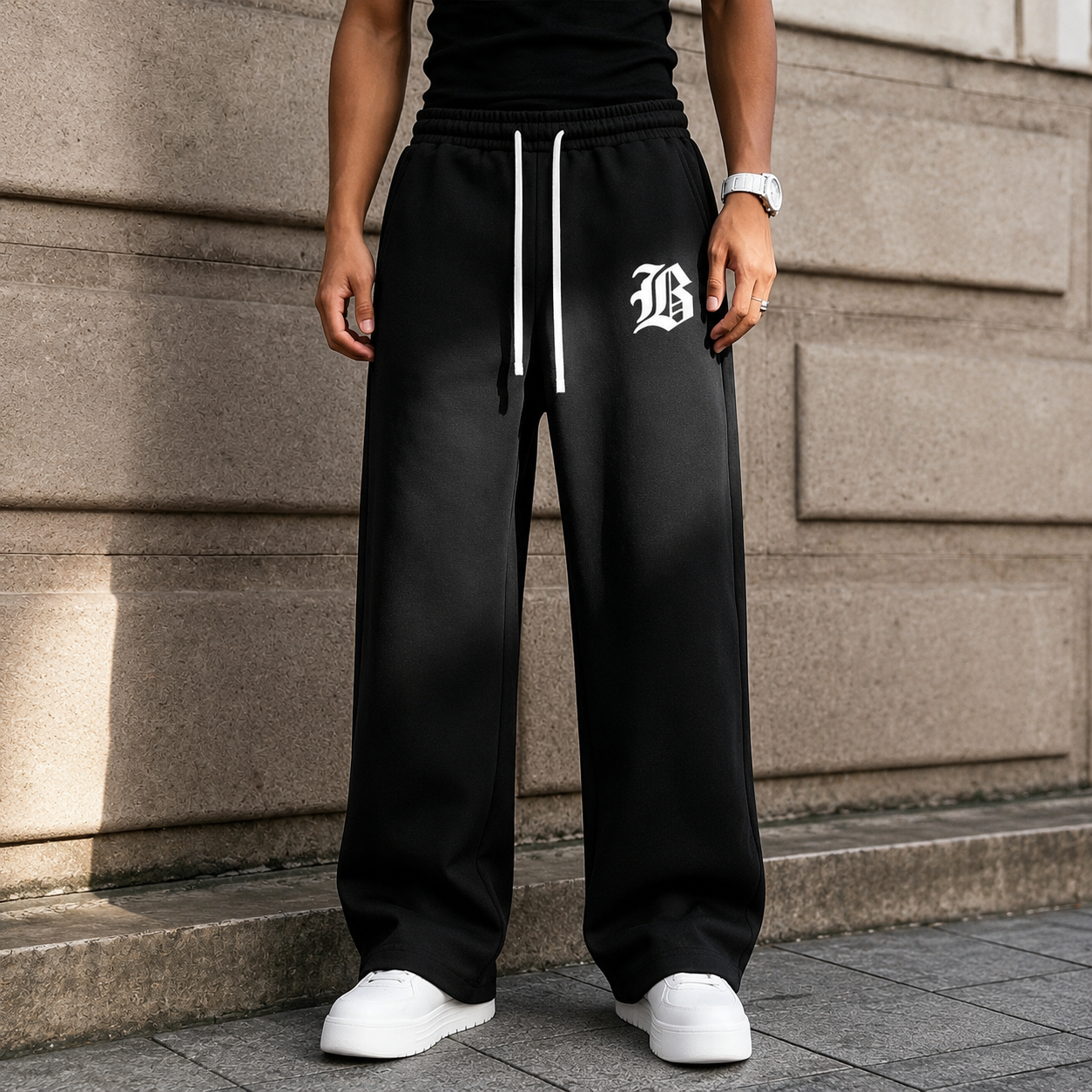 Versatile Casual Wide Loose Sports Sweatpants For Men