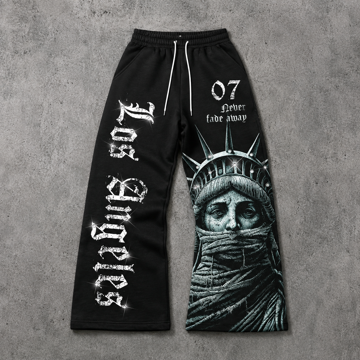 Loose Streetwear Flared Sweatpants For Men